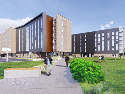 Rendering of Hyalite Hall.