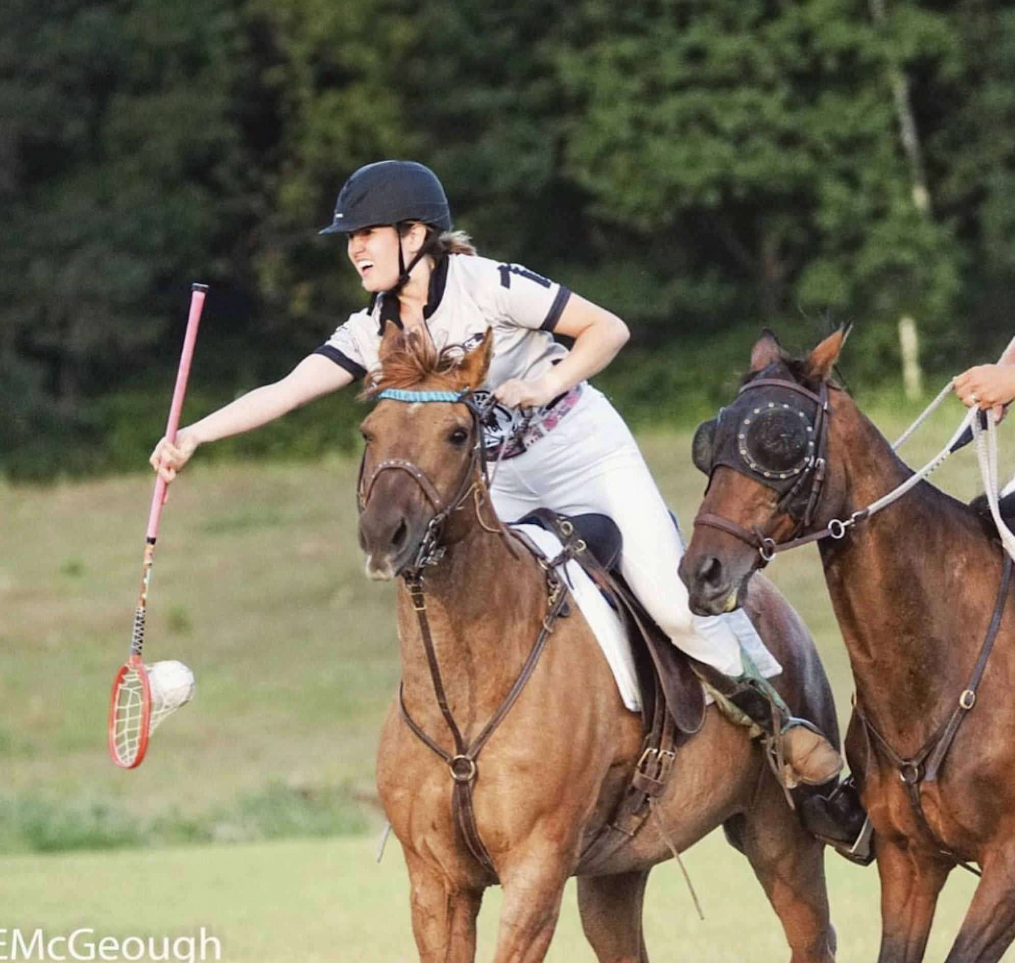 katrina playing polocrosse