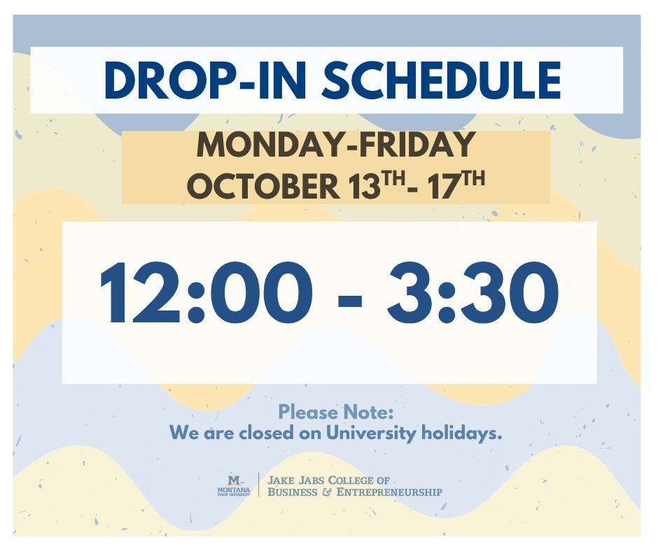 Drop In schedule