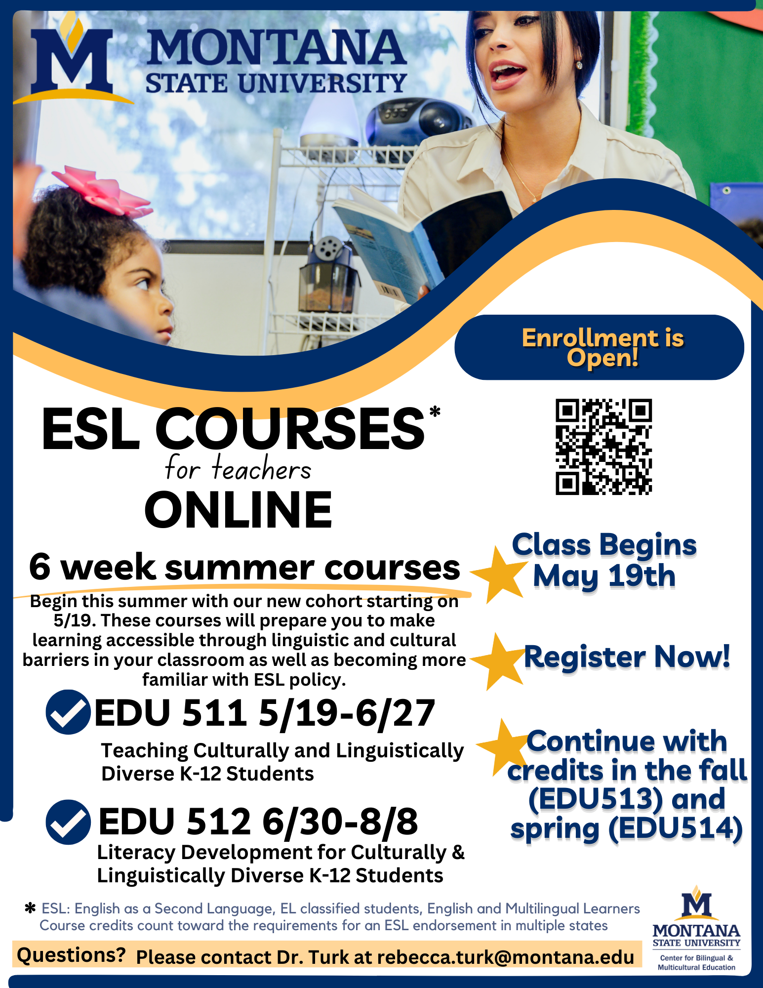 ESL Courses Flyer