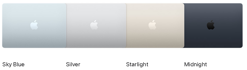MacAir colors