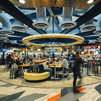 interior photo of Miller Dining Commons