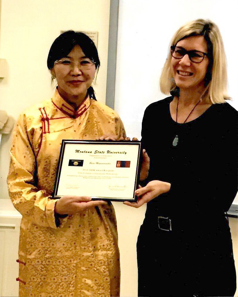 Bujin Magvanrenchin with Tricia Seifert