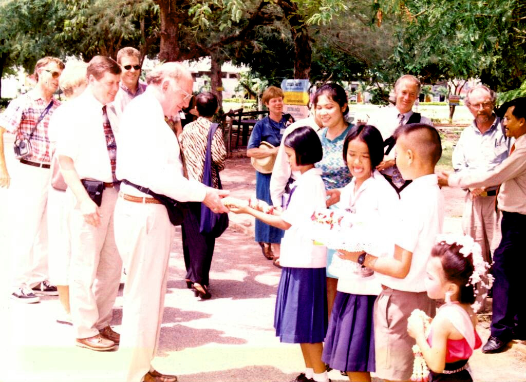 Jim Hauwiller with Students