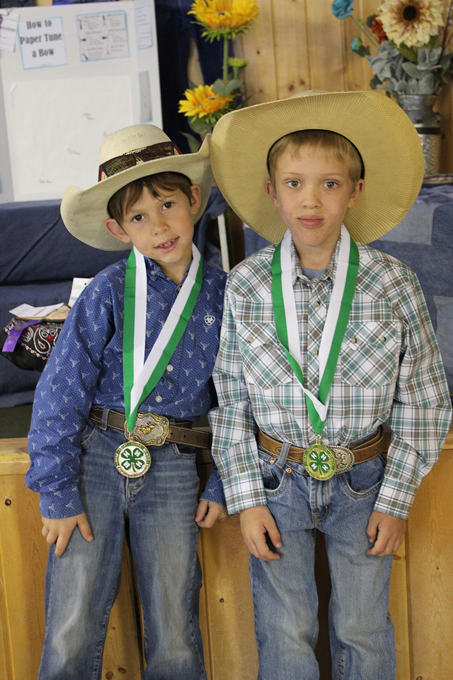 Anaconda-Deer Lodge County 4-H cloverbud youth wear medals