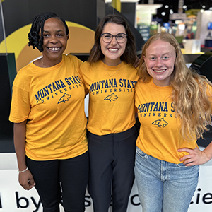 Chidimma Ifeh, Olivia Schwintek, and Hannah Kempf at IFT