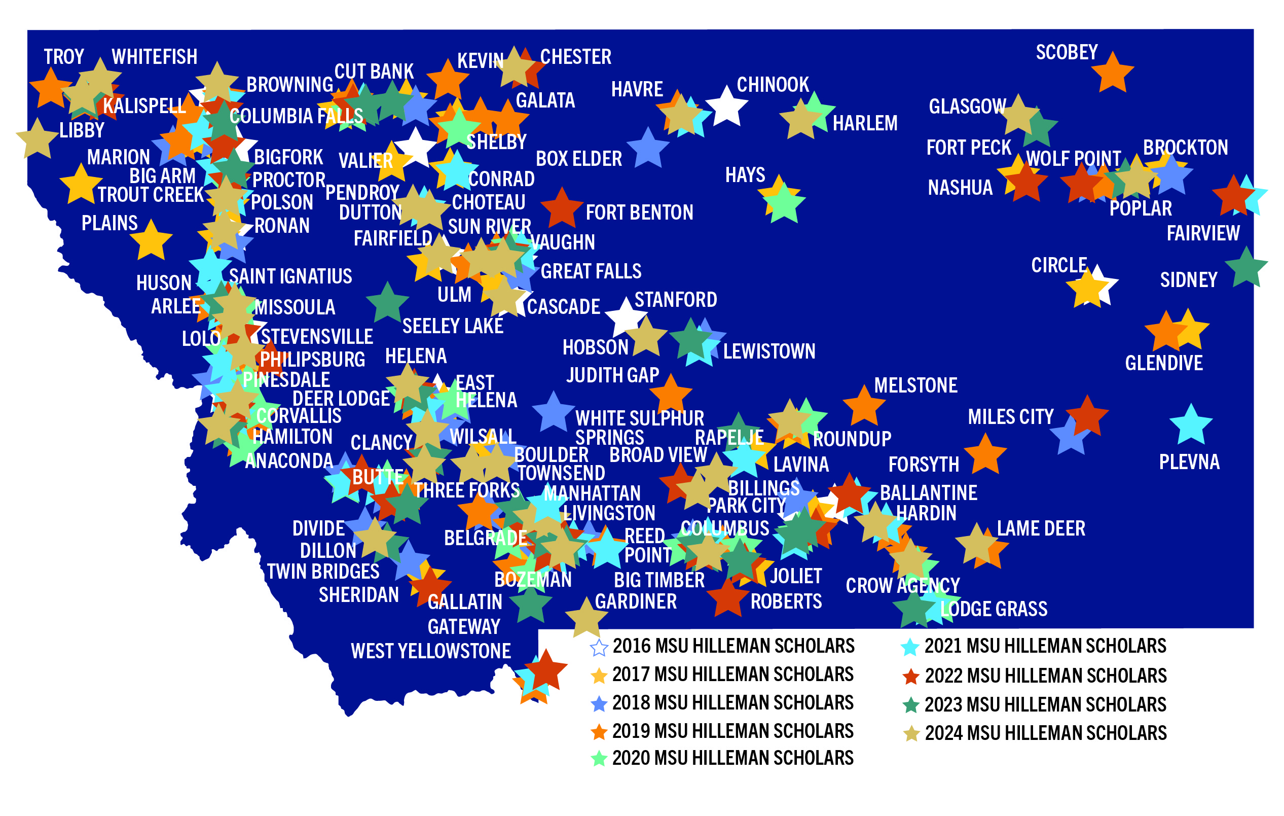 MSU Hilleman Scholars Hometowns