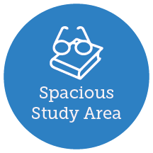 Spacious study area