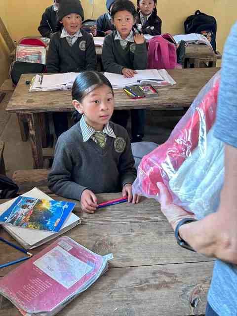 Nepalese kids in school. 