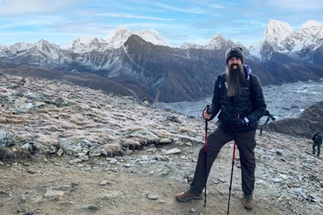 Vince on a mountain