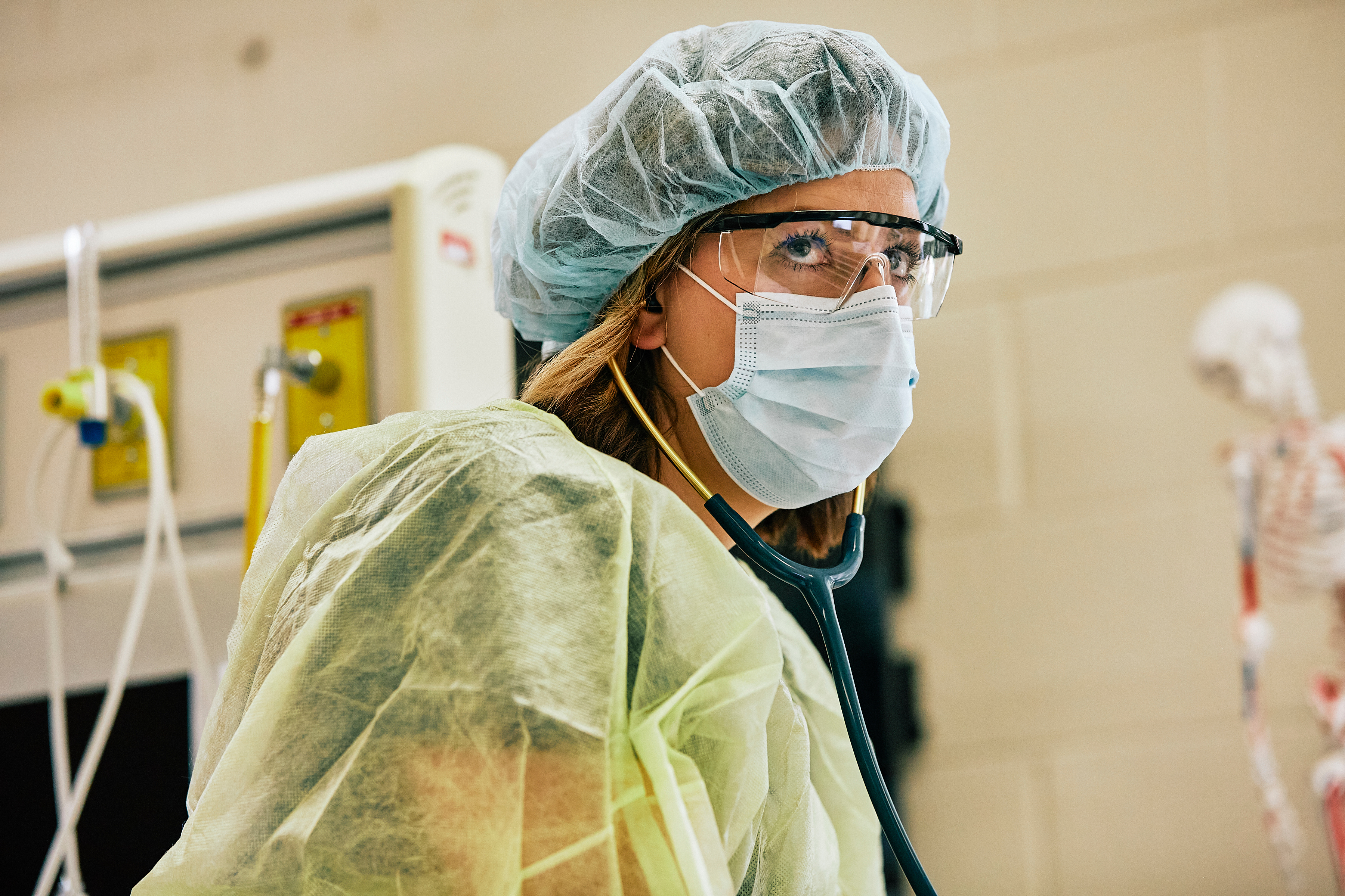 Nurse with Stethoscope