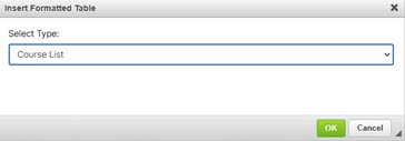 Table Dropdown