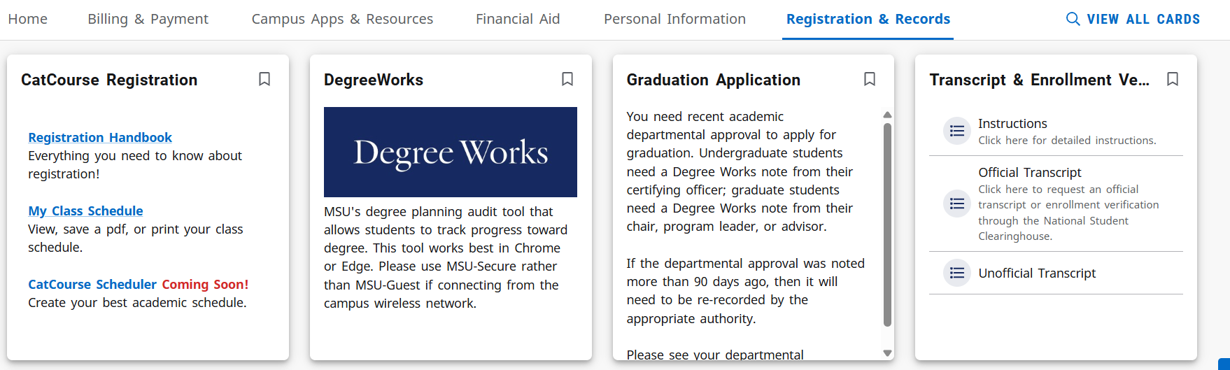 Registration & Records