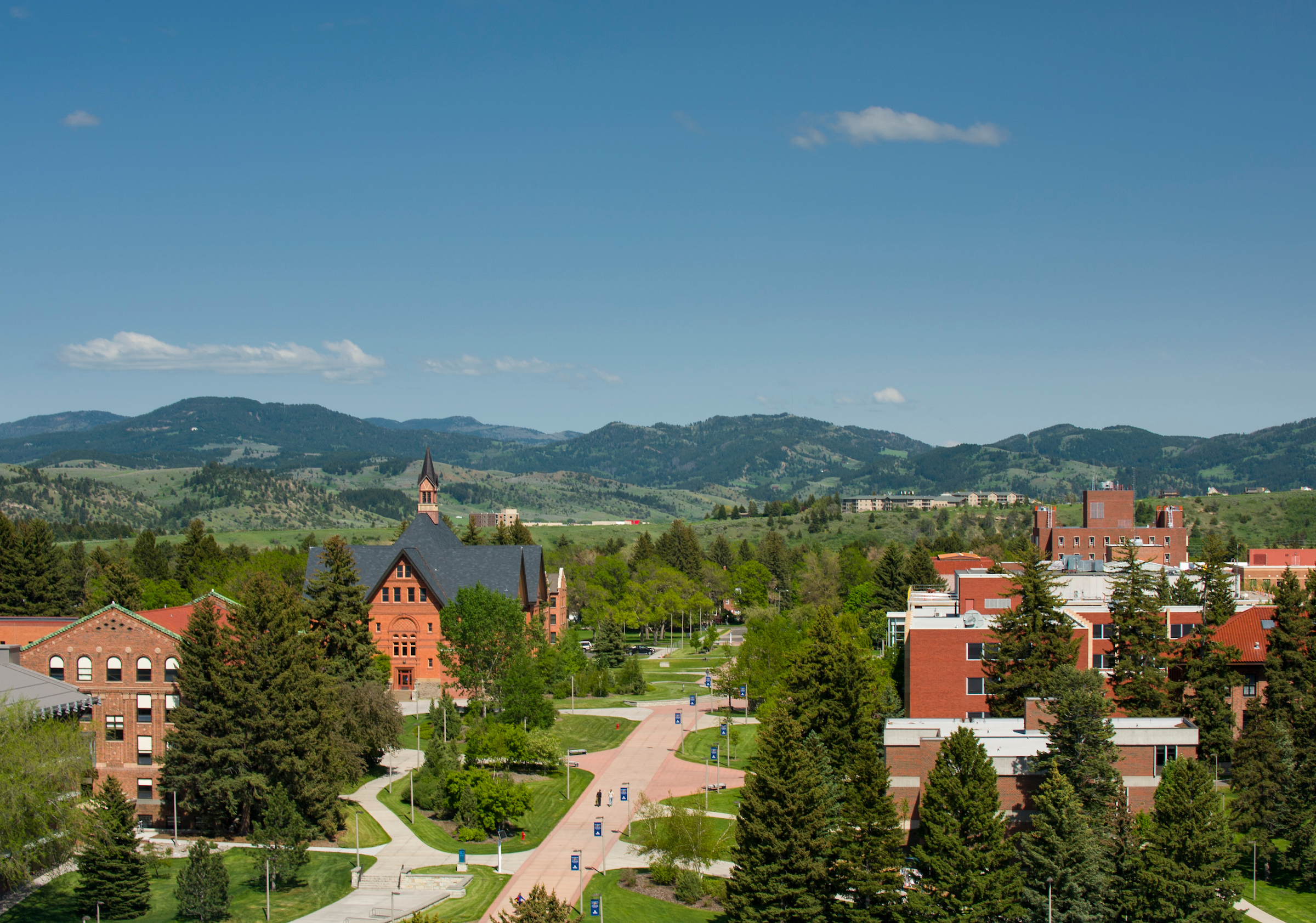 aerial view of Centennial Mall