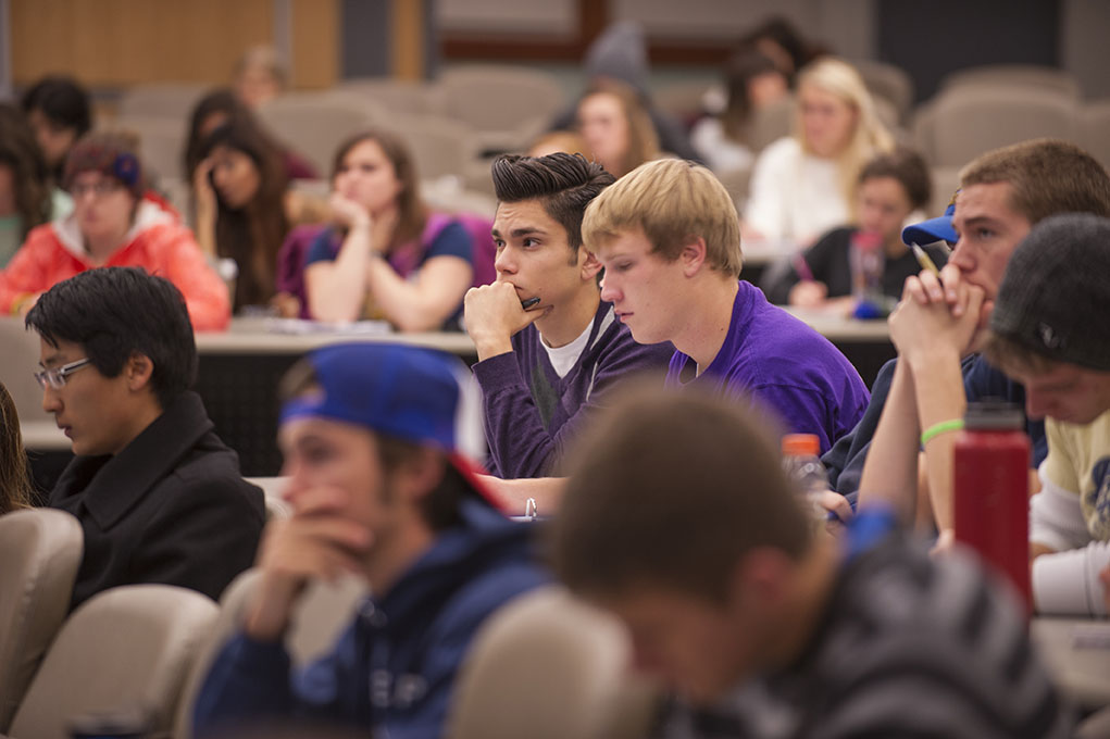 Students in class.